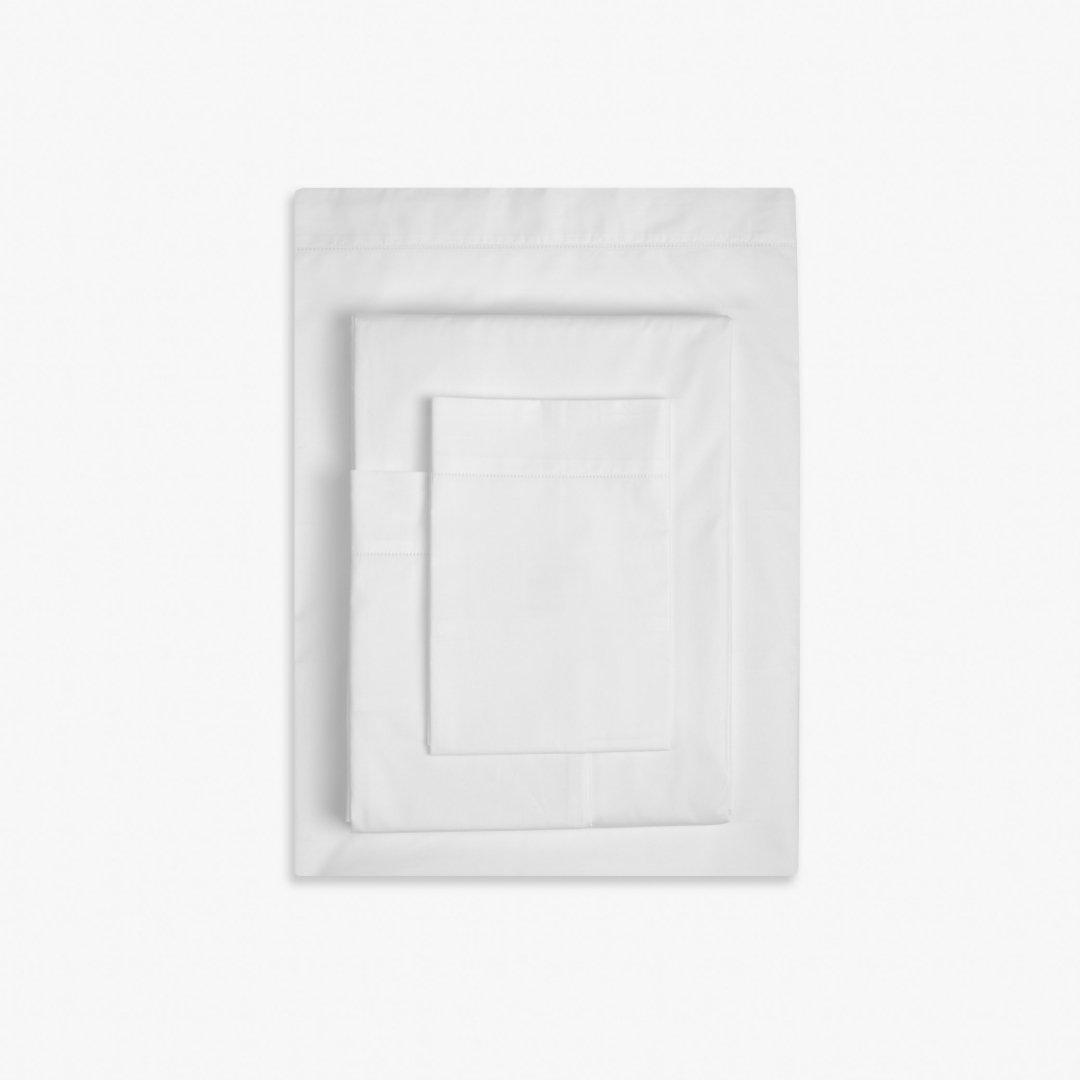 sabana home luxury linen, palma sheet sets, 2 pillowcases envelope closure, fitted sheet, luxury sized flat sheet; sea salt white